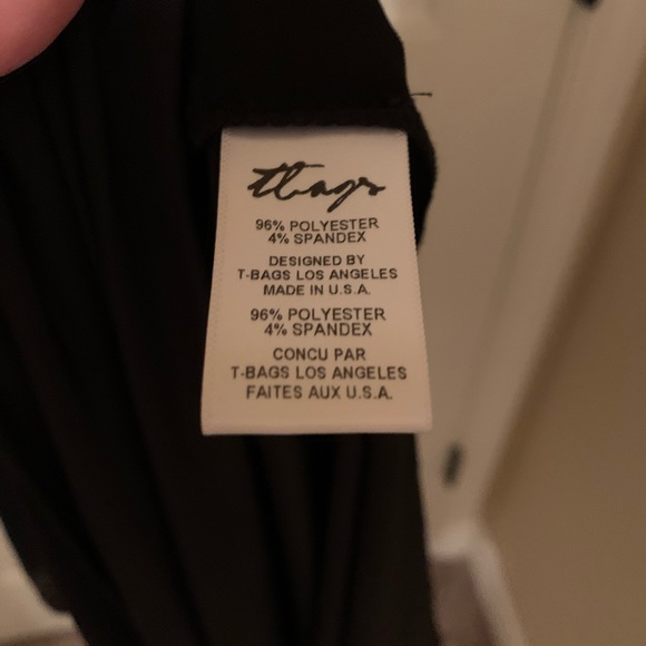 T-Bags one shoulder cut out black maxi dress - Picture 5 of 7